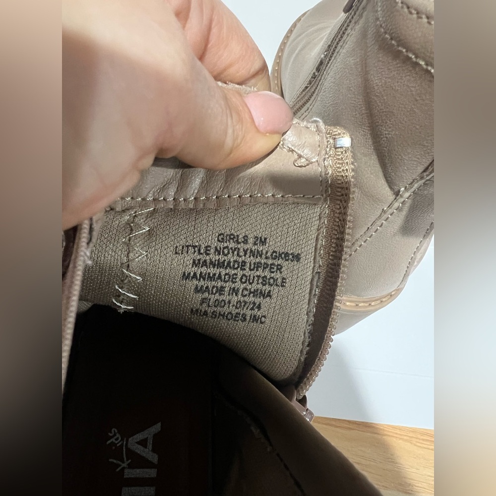 Mia Shoes Beige Ankle Boots - Picture 8 of 11